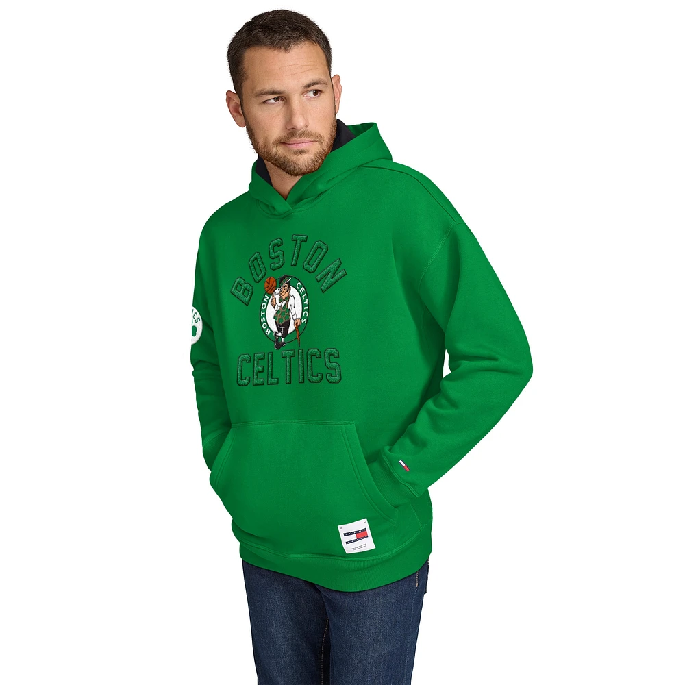 Sweat à capuche Tommy Jeans Kelly Green Boston Celtics Sebastian pour homme