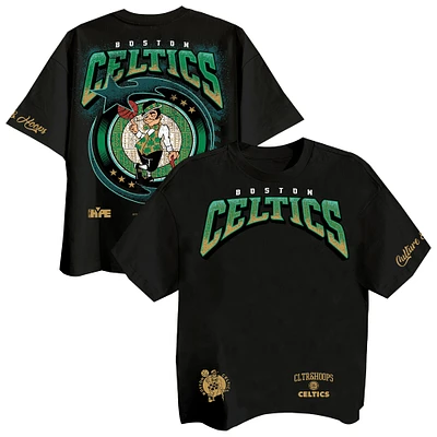 Men's Two Hype Black Boston Celtics Drip & Dime Collection Premium T-Shirt