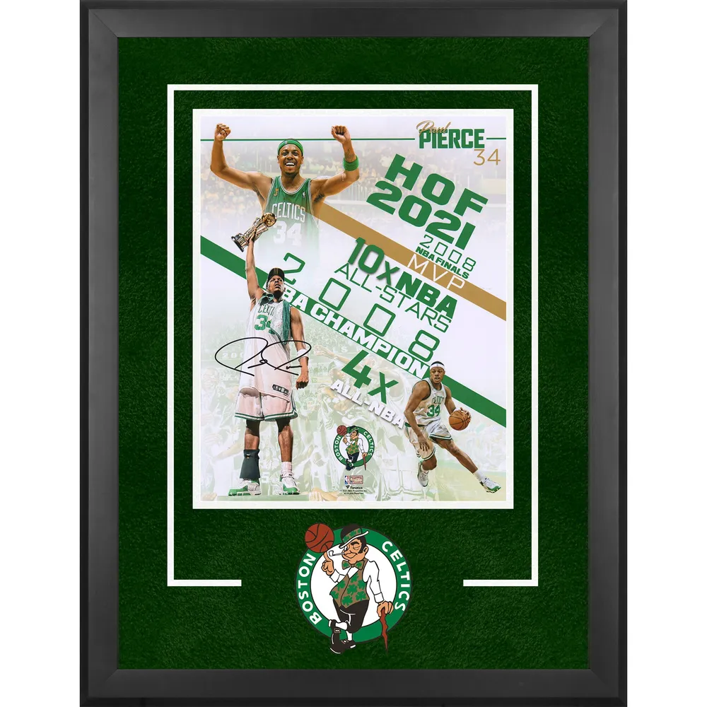 Lids Paul Pierce Boston Celtics Fanatics Authentic Framed 15 x 17