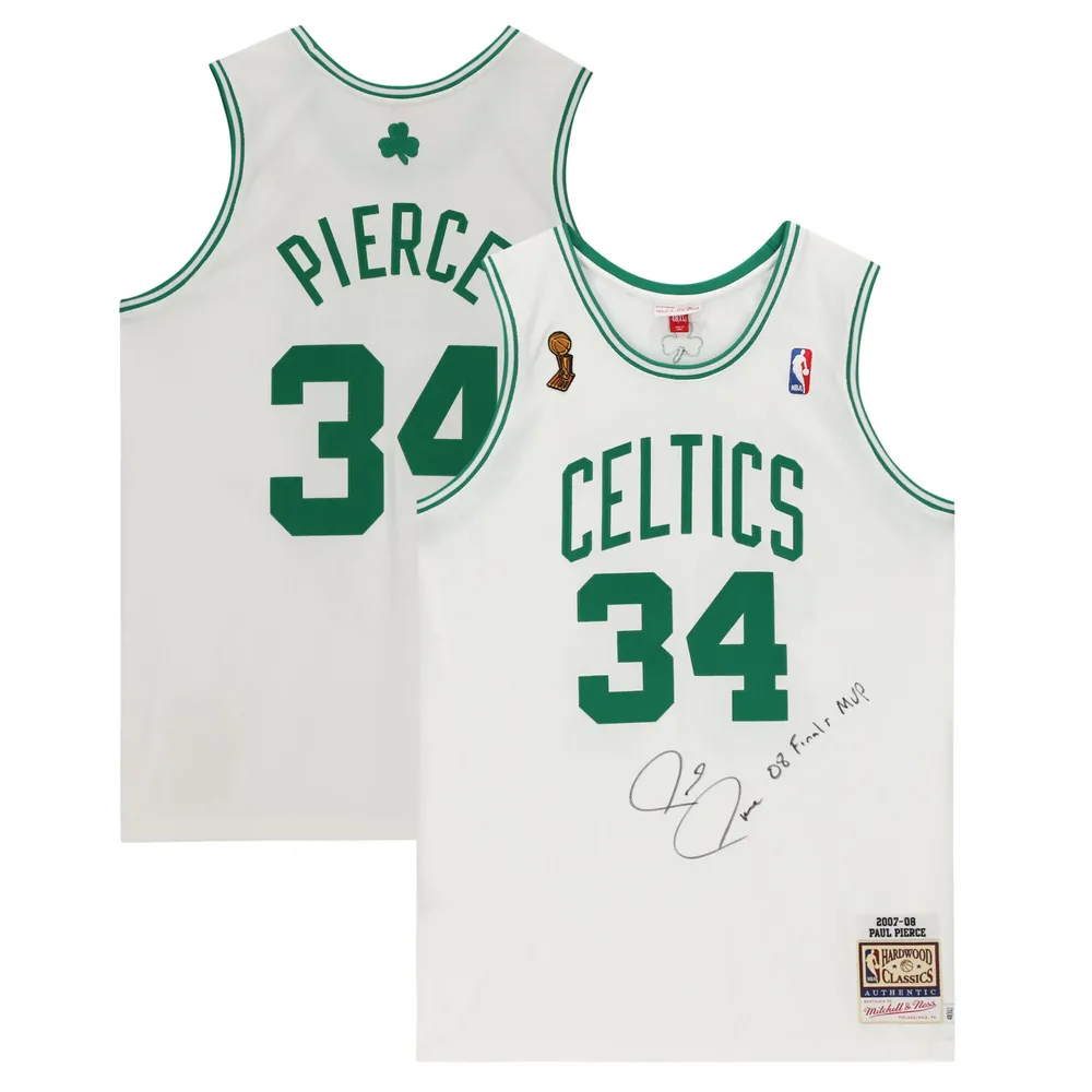 Sinds diefstal koken Lids Paul Pierce Boston Celtics Fanatics Authentic Autographed White  2007-08 NBA Finals Logo Mitchell & Ness Authentic Jersey with "08 Finals  MVP" Inscription - Signed on Front | Alexandria Mall