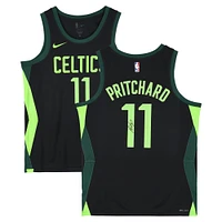 Payton Pritchard Boston Celtics Autographed Black Nike 2024-25 City Edition Swingman Jersey 