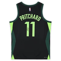 Payton Pritchard Boston Celtics Autographed Black Nike 2024-25 City Edition Swingman Jersey 