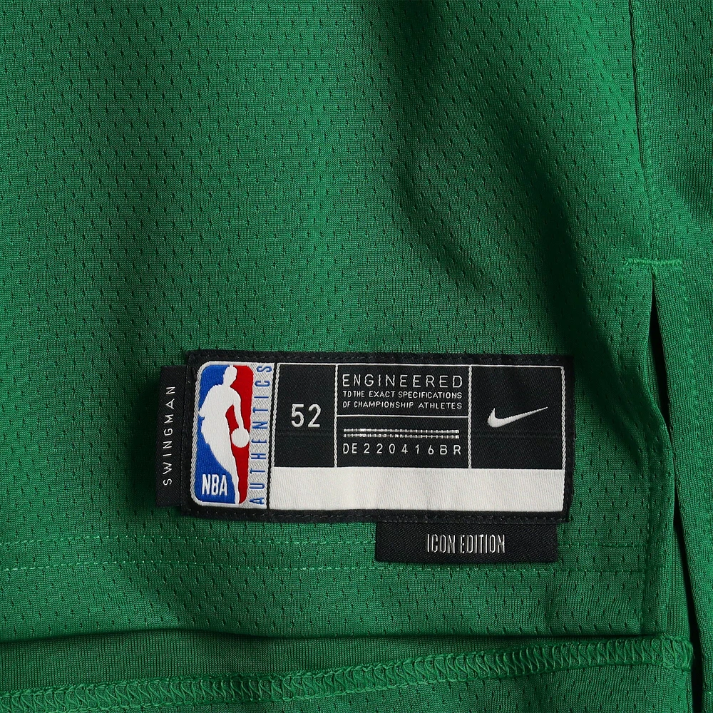 Maillot Swingman Nike Icon Edition dédicacé par Payton Pritchard des Boston Celtics par Kelly Green