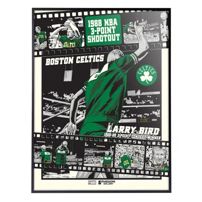 Larry Bird Boston Celtics Phenom Gallery 18'' x 24'' Deluxe Framed Serigraph Print