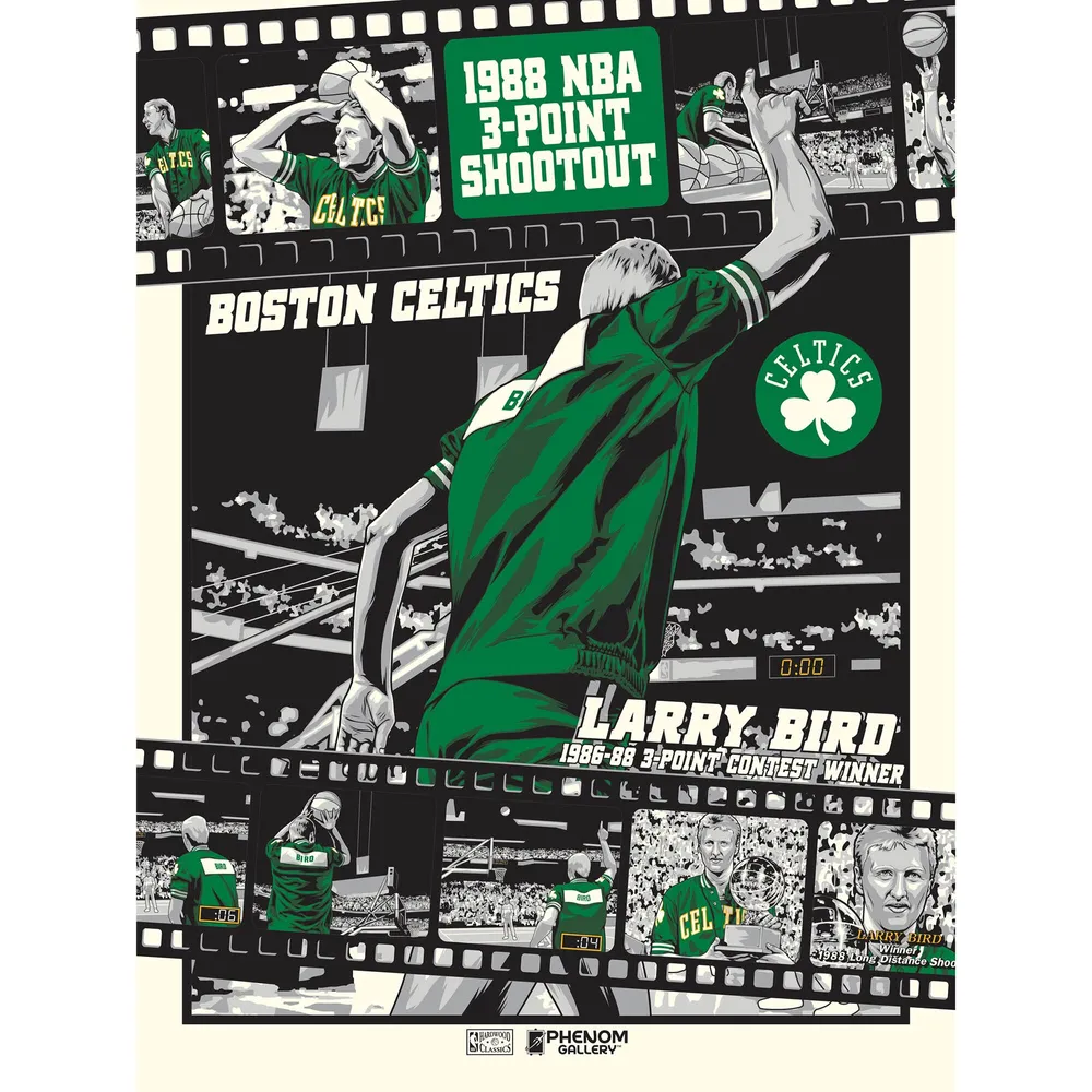 Boston Celtics Larry Bird Autographed Green Mitchell & Ness Washed
