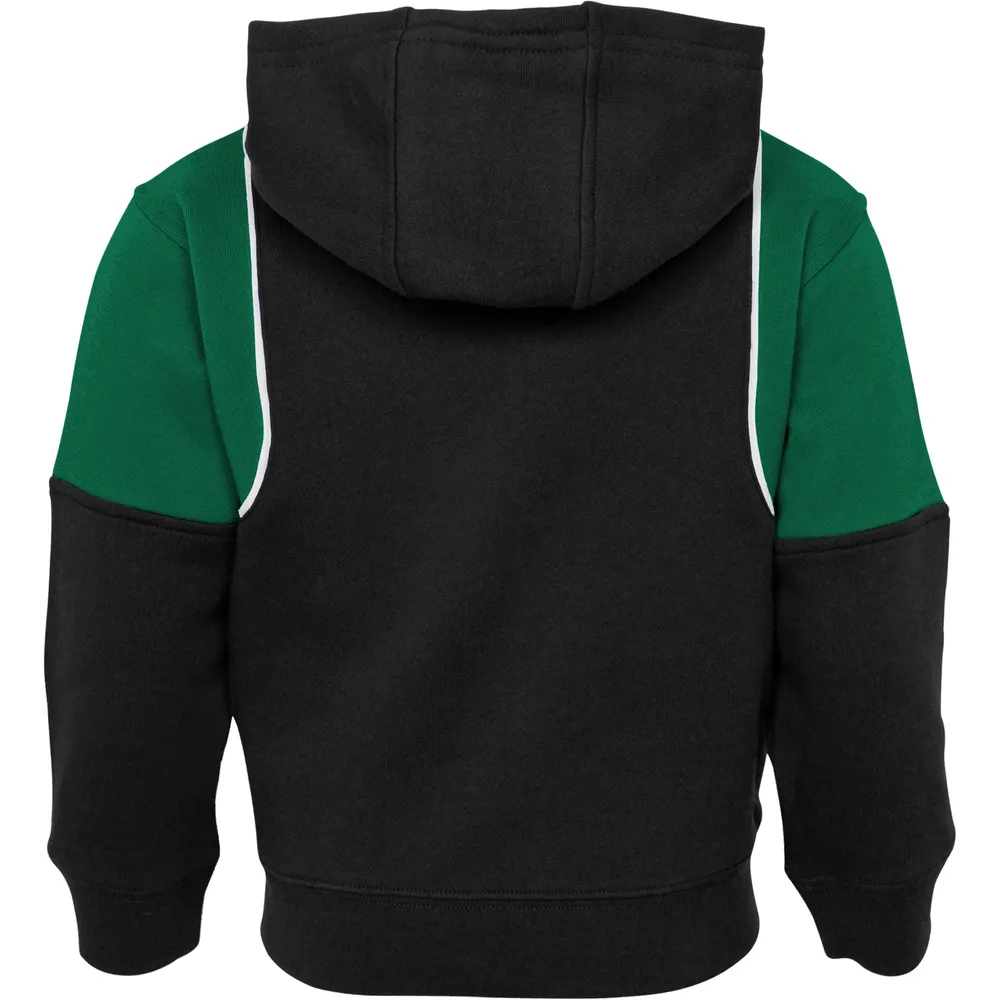 Preschool Black Boston Celtics Shot Caller - Ensemble sweat à capuche et pantalon entièrement zippé