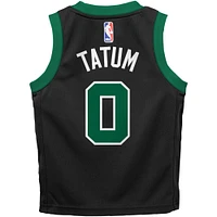 Maillot Jordan Brand Jayson Tatum pour enfants d'âge préscolaire, réplique des Boston Celtics 2022/23, noir - Édition Statement