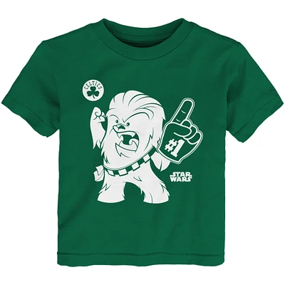 T-shirt vert pour fan de Boston Celtics Star Wars Chewie #1 tout-petit