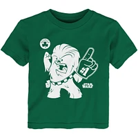 Toddler Green Boston Celtics Star Wars Chewie #1 Fan T-Shirt