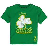 T-shirt vert Kelly Mitchell & Ness pour tout-petits, équipe préférée des Boston Celtics