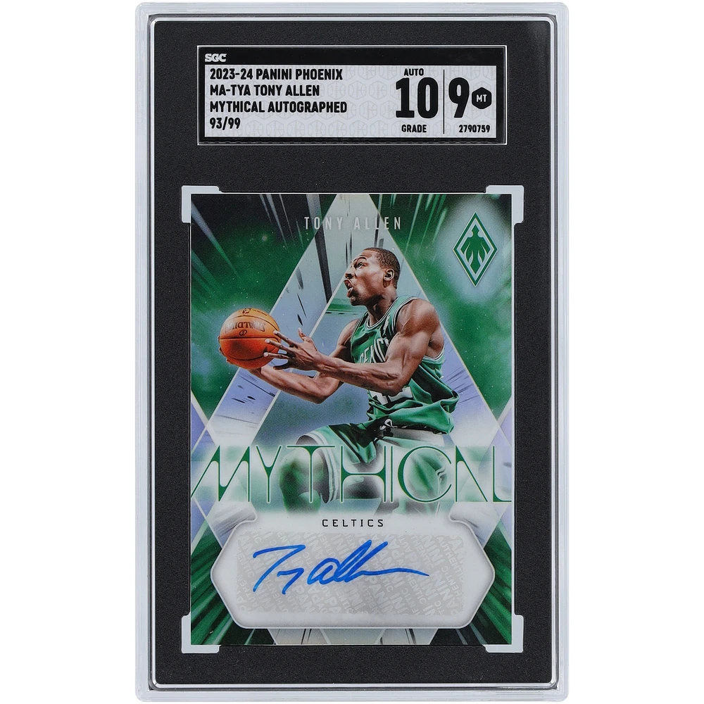 Tony Allen Boston Celtics Autographed 2023-24 Panini Phoenix Mythical #MA-TYA #93/99 SGC Authenticated 9/10 Card