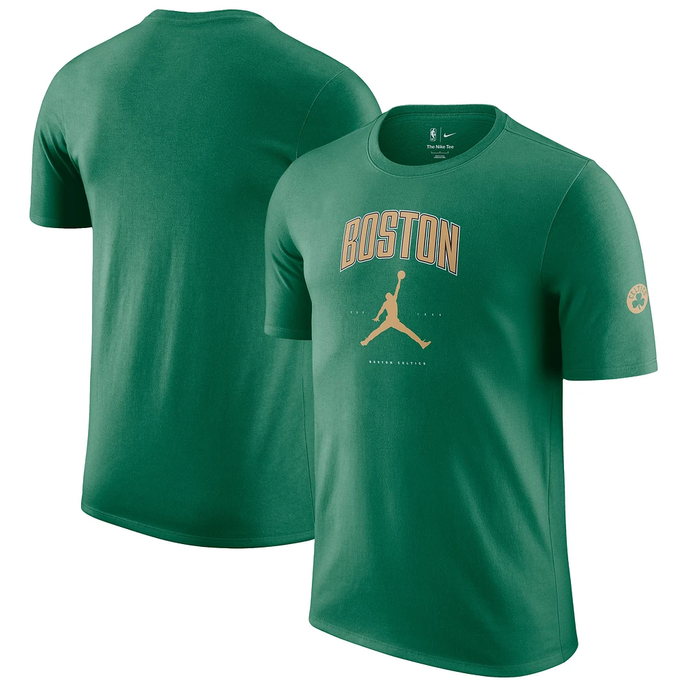 Unisex Jordan Brand Kelly Green Boston Celtics Essential Cities T-Shirt