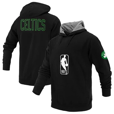 Unisex FISLL Boston Celtics Logoman Shadow Collection Pullover Hoodie