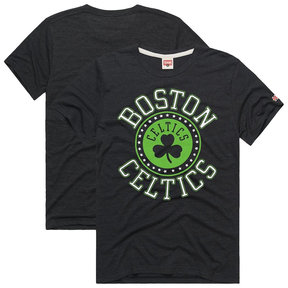 T-shirt unisexe Hommage Charcoal Boston Celtics Hometown Edition Tri-Blend
