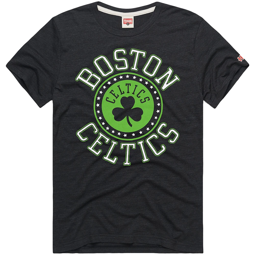 T-shirt unisexe Hommage Charcoal Boston Celtics Hometown Edition Tri-Blend