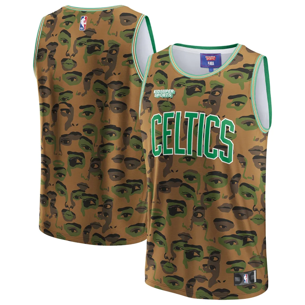 Maillot unisexe NBA & KidSuper Studios by Fanatics marron Boston Celtics Hometown