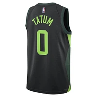 Maillot de joueur Nike unisexe Jayson Tatum noir Boston Celtics 2024/25 Swingman - Édition City