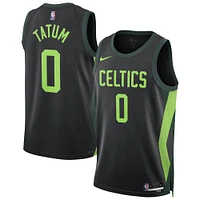 Maillot de joueur Nike unisexe Jayson Tatum noir Boston Celtics 2024/25 Swingman - Édition City