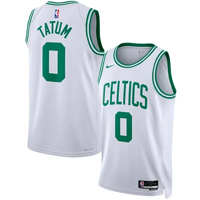 Maillot Boston Celtics Swingman Nike Jayson Tatum Blanc Unisexe - Édition Association