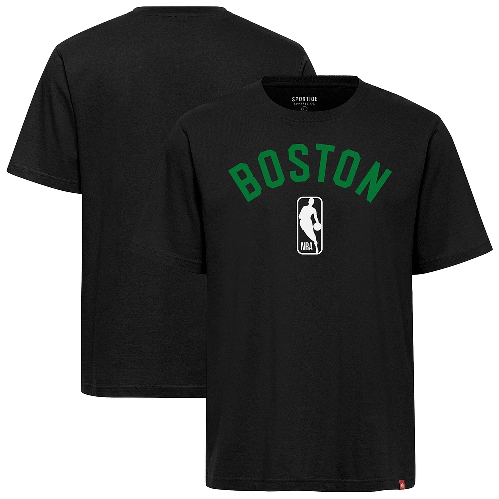 Unisex Sportiqe Black Boston Celtics Duke Premium T-Shirt