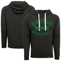 Sweat à capuche unisexe Sportiqe noir Boston Celtics Olsen Tri-Blend