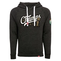 Unisex Sportiqe Heather Black Boston Celtics 2024 NBA Finals Champions Olsen Premium Tri-Blend Pullover Hoodie