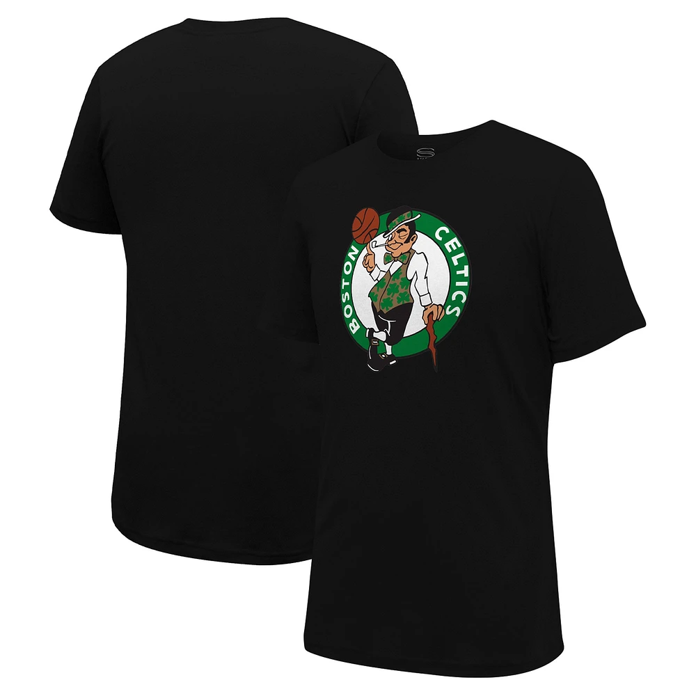 T-shirt unisexe avec logo principal des Boston Celtics, noir, Stadium Essentials