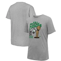 Unisex Stadium Essentials Heather Gray Boston Celtics 2024 NBA Finals Revolution T-Shirt