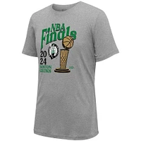 T-shirt unisexe Stadium Essentials gris chiné Boston Celtics 2024 NBA Finals Revolution