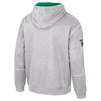 Unisex Stadium Essentials Heather Gray Boston Celtics Monument Pullover Hoodie