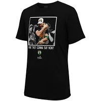 Unisex Stadium Essentials Jayson Tatum Black Boston Celtics 2024 NBA Finals Champions Quote T-Shirt