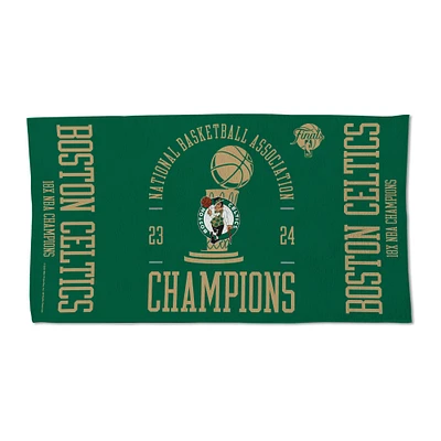 Serviette double face WinCraft Boston Celtics, 18 fois champions de la finale de la NBA, vestiaire, 22 po x 42 po