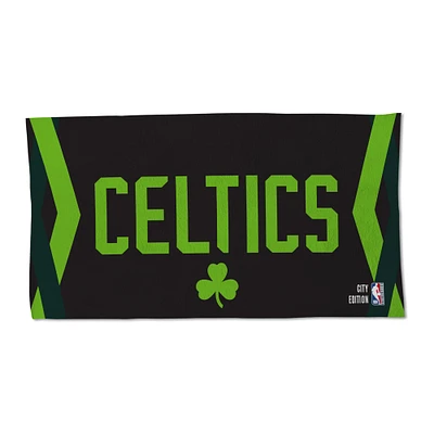 Serviette de plage simple face WinCraft Boston Celtics 2024/25 City Edition On Court 22'' x 42''