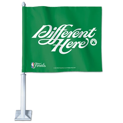 WinCraft Boston Celtics 2024 Champions de la Conférence Est 11,75'' x 14'' Drapeau de voiture double face