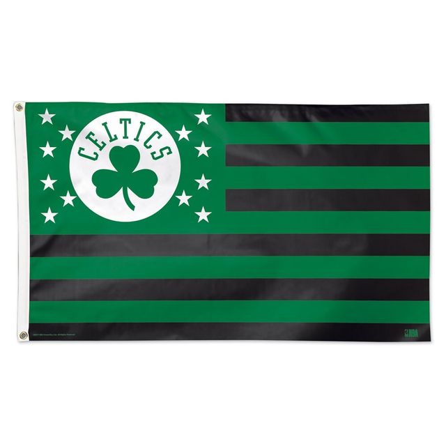 WinCraft Boston Celtics Drapeau unilatéral aux couleurs de l'équipe de luxe 3 pi x 5 pi