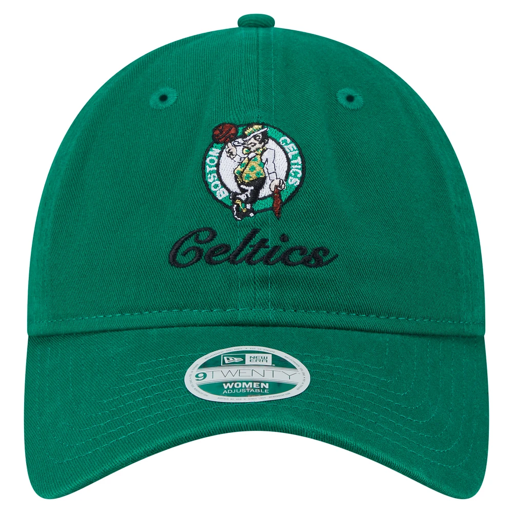 Casquette ajustable New Era Kelly Green Boston Celtics Gameday Preppy 9TWENTY pour femme