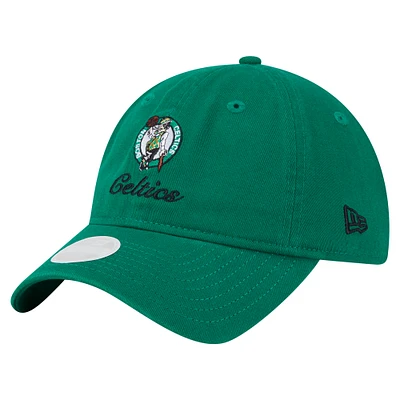 Casquette ajustable New Era Kelly Green Boston Celtics Gameday Preppy 9TWENTY pour femme
