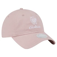 Women's New Era  Pink Boston Celtics Gameday Preppy 9TWENTY Adjustable Hat