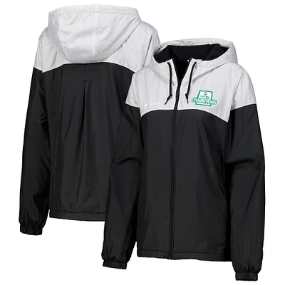 Veste coupe-vent à fermeture éclair intégrale doublée Flash Forward pour femme Columbia Black Boston Celtics 2024 NBA Finals Champions