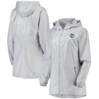 Women's Columbia Gray Boston Celtics Flashback Full-Zip Jacket