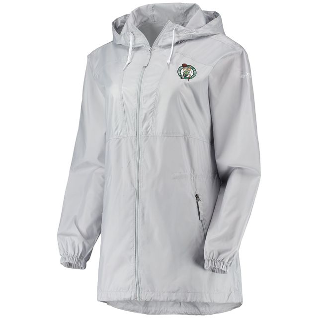 Veste Columbia Boston Celtics Flashback entièrement zippée pour femme, gris