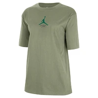 Women's Jordan Brand  Green Boston Celtics Courtside Statement Edition Boyfriend T-Shirt