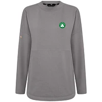 Women's Levelwear Gray Boston Celtics Beaudry Pullover Sweatshirt