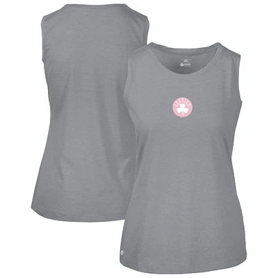 Women's Levelwear  Gray Boston Celtics Mother's Day Macy Core Logo Tank Top