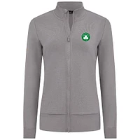 Veste zippée Shine grise pour femme des Boston Celtics de Levelwear