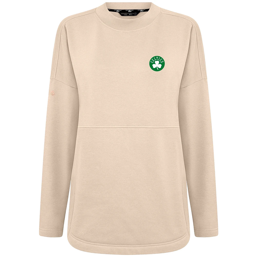 Sweat-shirt kaki Beaudry pour femme des Boston Celtics de Levelwear