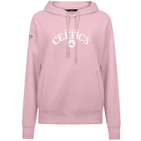 Women's Levelwear  Light Pink Boston Celtics Mother's Day Adorn Arched Pullover Hoodie