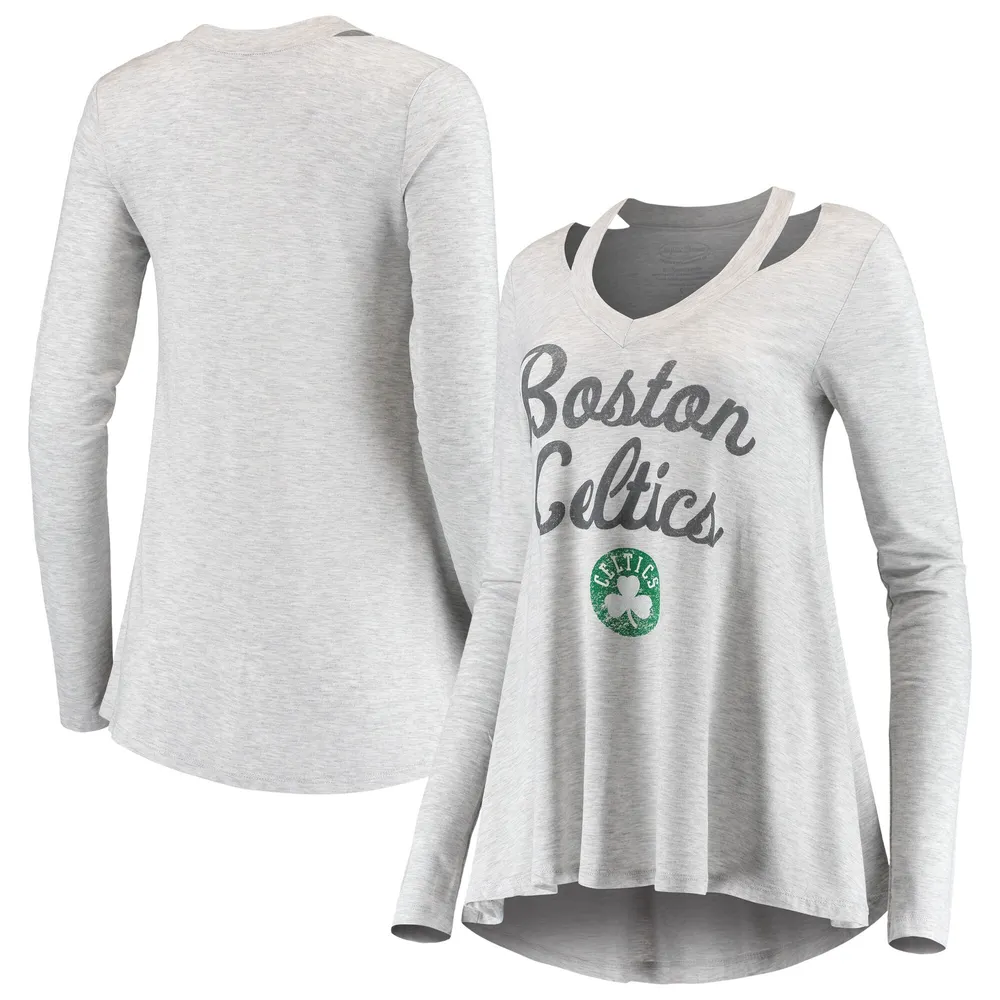 Boston Celtics Fanatics Branded Buy Back Graphic Crew Sweatshirt - Womens
