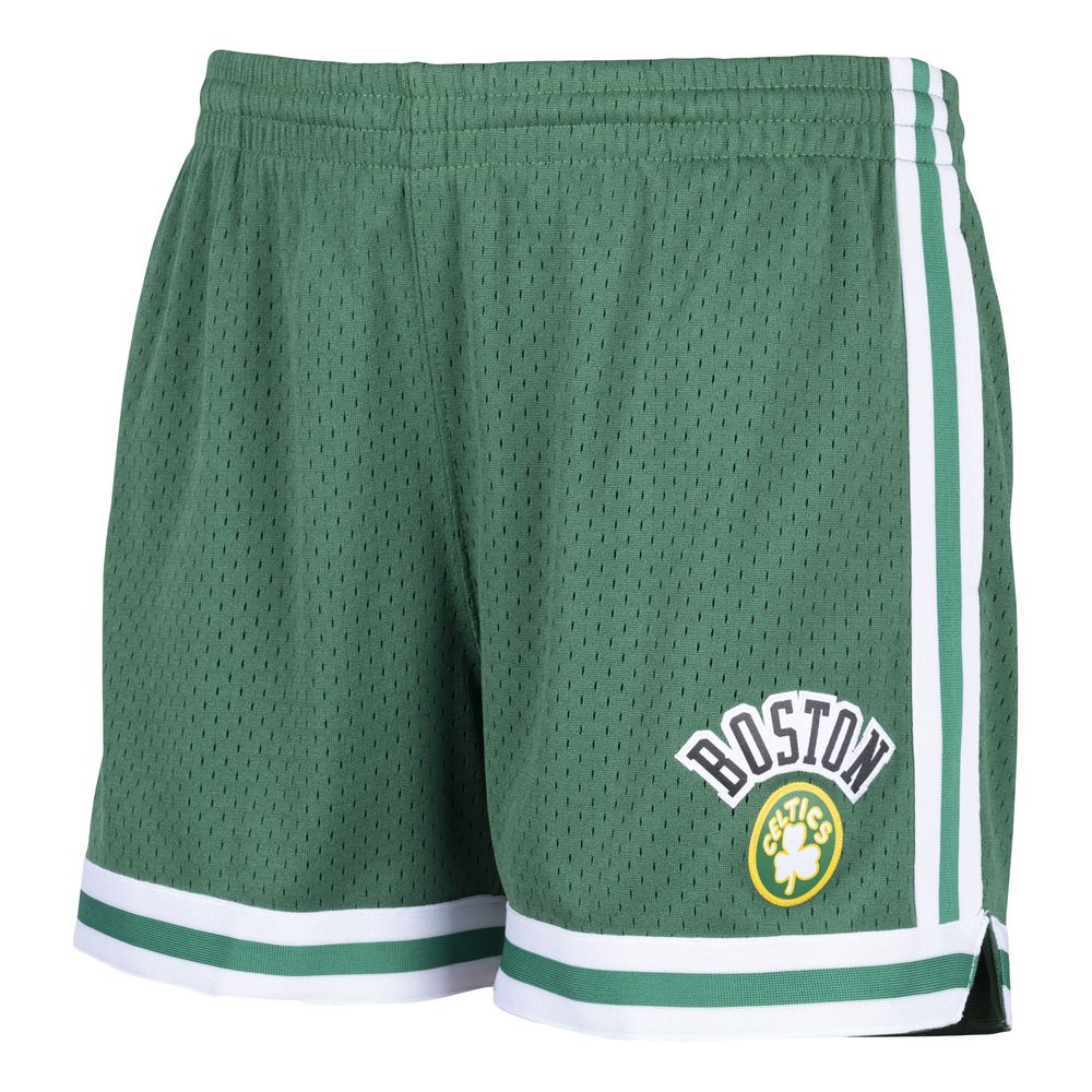 Women's Mitchell & Ness Kelly Green Boston Celtics Hardwood Classics Jump Shot - Shorts