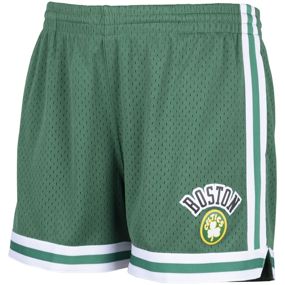 Women's Mitchell & Ness Kelly Green Boston Celtics Jump Shot Shorts